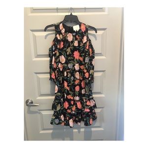 KATE SPADE BLOSSOM COLD SHOULDER DRESS